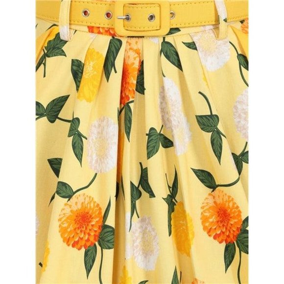Collectif Dakota Sunny Floral Swing Skirt - Picture 3 of 3